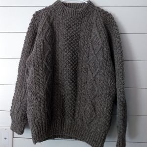 VTG Irish Fisherman Sweater Handmade L